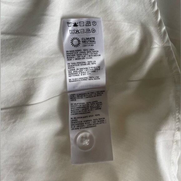 NEW Reformation Balia Linen Sleeveless Midi Dress in White | US 4 UK 8 - Picture 16 of 16